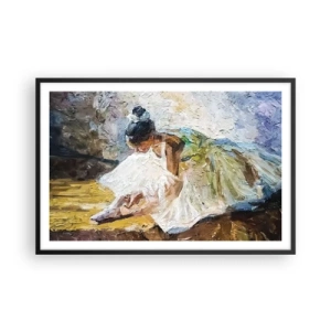 Affiche dans un cadre noir - Poster - D'après un tableau de Degas - 91x61 cm