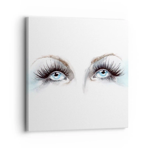 Impression sur toile - Image sur toile - Yeux d'ange? - 30x30 cm