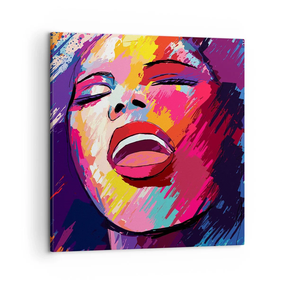 Impression sur toile - Image sur toile - Chante toute ma vie - 50x50 cm