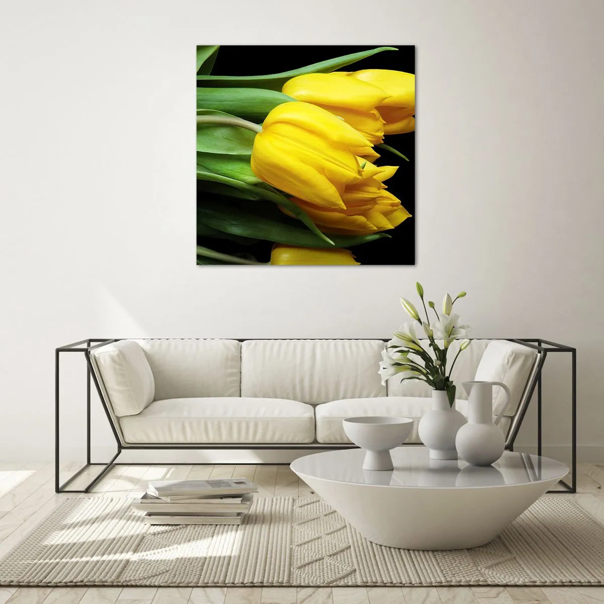 Impression sur verre - Image sur verre - Lever de soleil pur - 40x40 cm