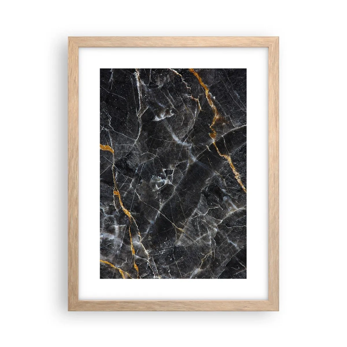 Affiche dans un chêne clair - Poster - La vie intérieure de la pierre - 30x40 cm