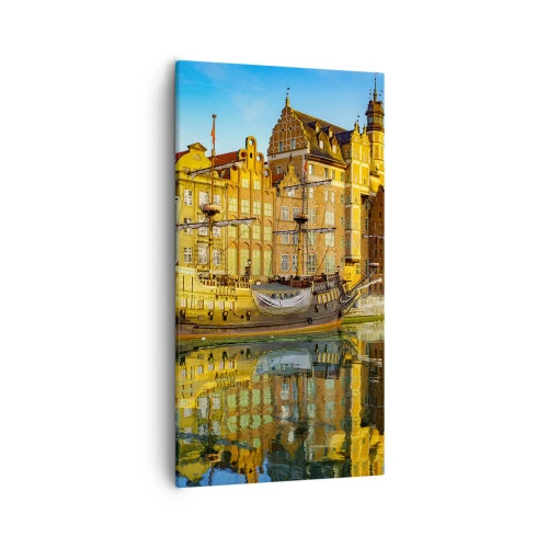 Impression sur toile - Image sur toile - Reflet dans le miroir du passé - 55x100 cm