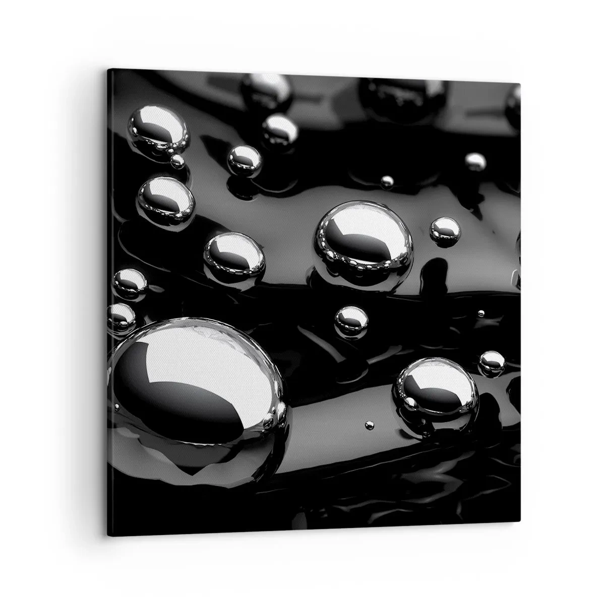 Impression sur toile - Image sur toile - D'un ton noir - 50x50 cm
