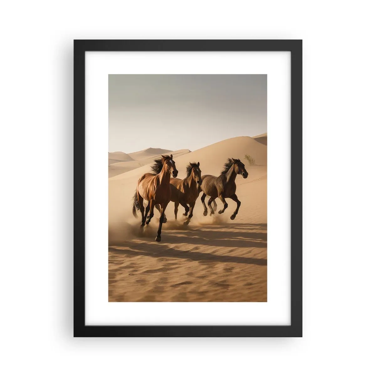 Affiche dans un cadre noir - Poster - Libre comme le vent - 30x40 cm