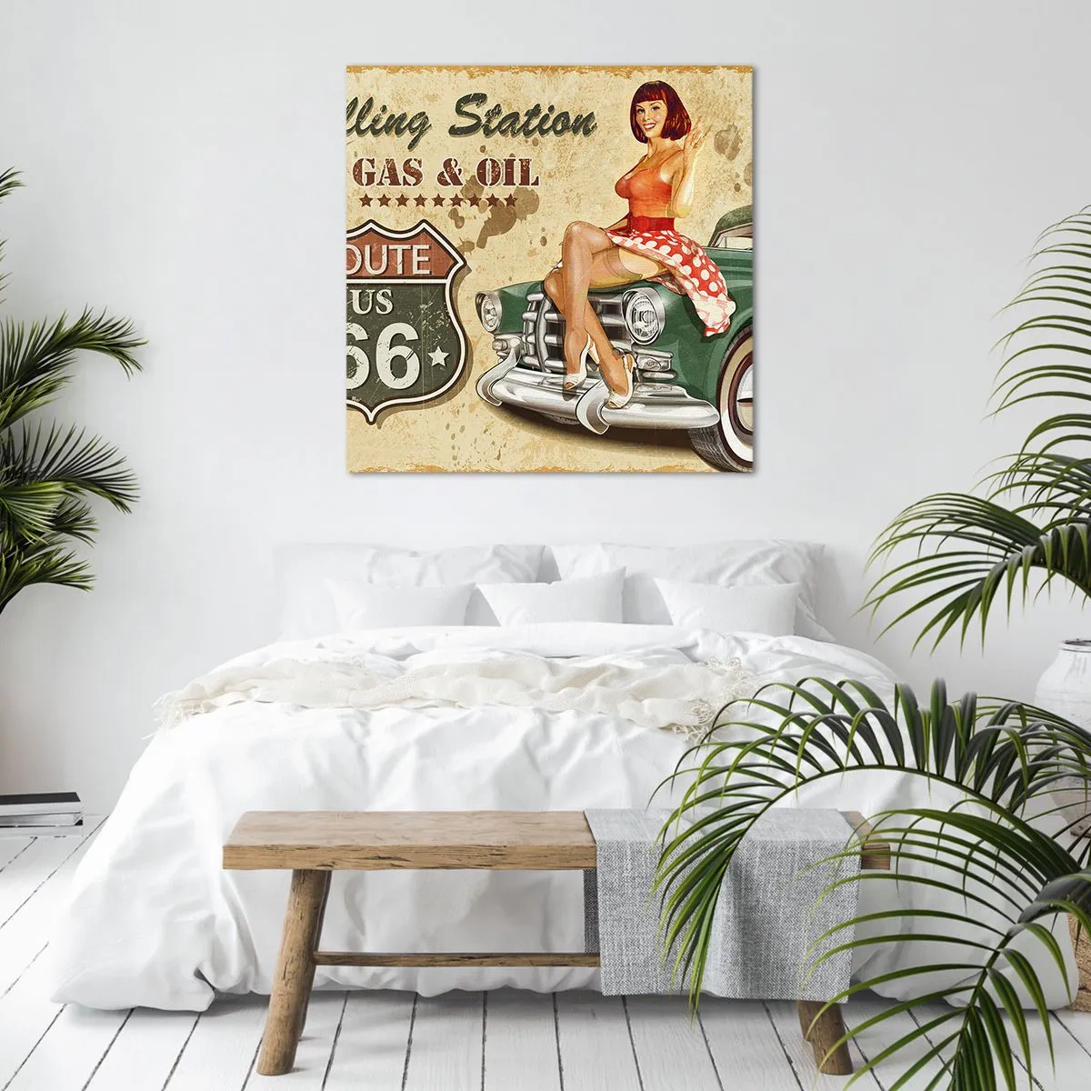 Impression sur toile - Image sur toile - Les superbes années 40. - 70x70 cm