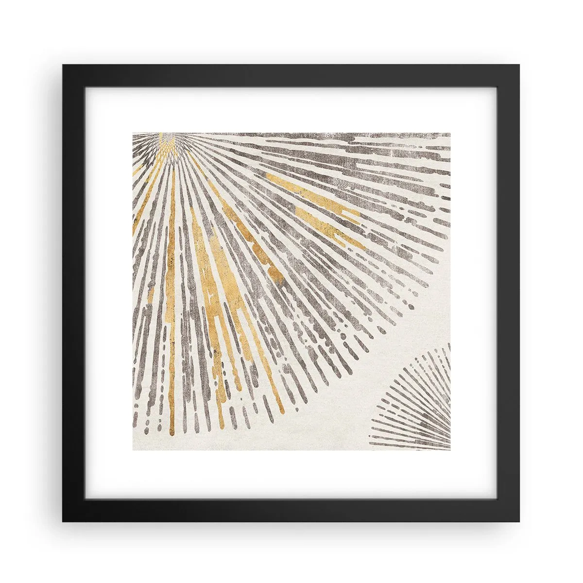 Affiche dans un cadre noir - Poster - La beauté du rayon - 30x30 cm