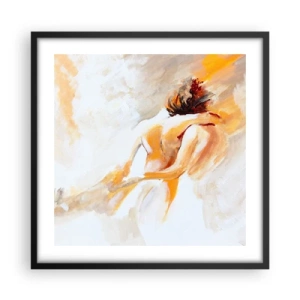 Affiche dans un cadre noir - Poster - Proximité dans le ciel - 50x50 cm