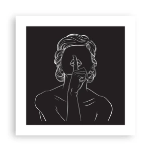Affiche - Poster - La beauté s'épanouit en silence - 40x40 cm