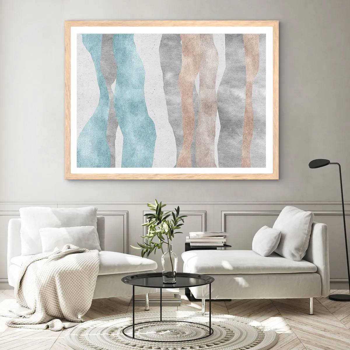 Affiche dans un chêne clair - Poster - Une étude de proximité - 100x70 cm