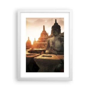 Affiche dans un cadre blanc - Poster - Temps de grande sagesse - 30x40 cm