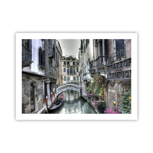 Affiche - Poster - Pendant des siècles dans une réflexion silencieuse - 70x50 cm