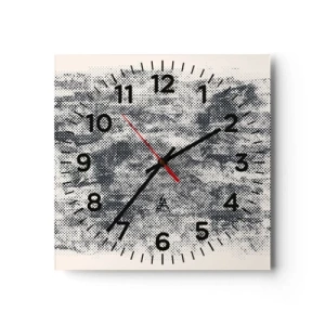 Horloge murale - Pendule murale - Composition brumeuse - 30x30 cm