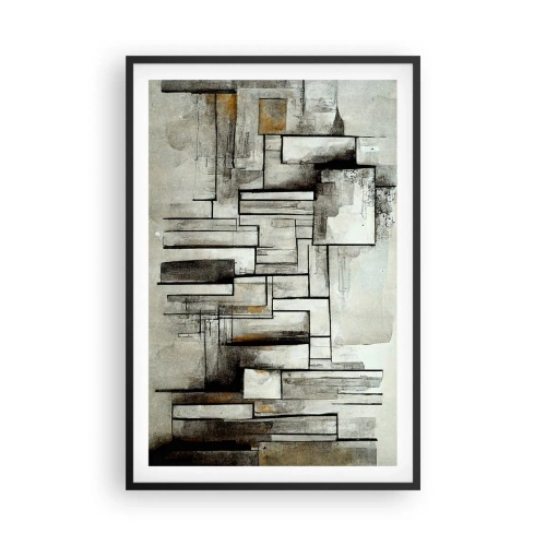 Affiche dans un cadre noir - Poster - Le pouvoir de la simplicité - 61x91 cm