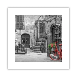 Affiche - Poster - Ruelle toscane - 30x30 cm