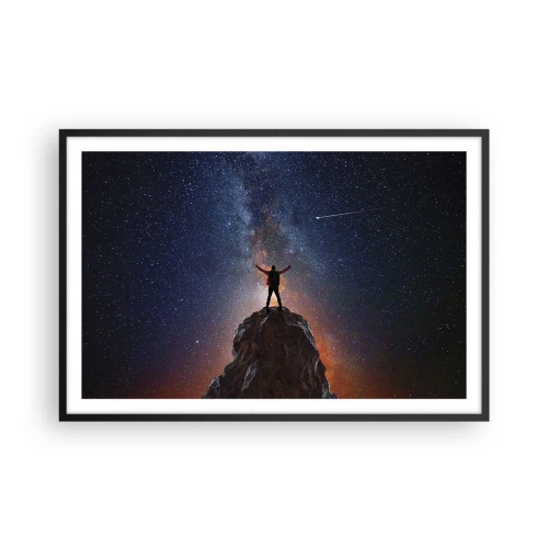 Affiche dans un cadre noir - Poster - Le force est avec moi! - 91x61 cm