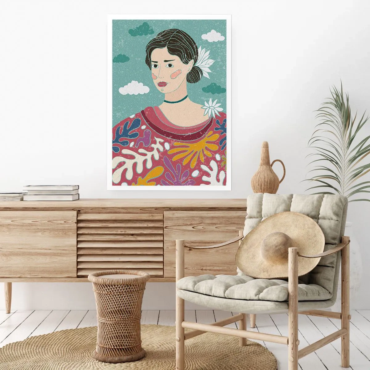 Affiche - Poster - Avec de la mélancolie dans les yeux - 40x50 cm