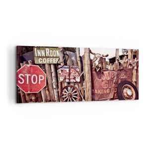 Impression sur toile - Image sur toile - Et le temps s'est arrêté - 100x40 cm