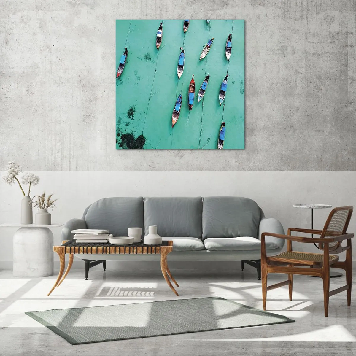 Impression sur verre - Image sur verre - Dans une attente jouyeuse - 60x60 cm