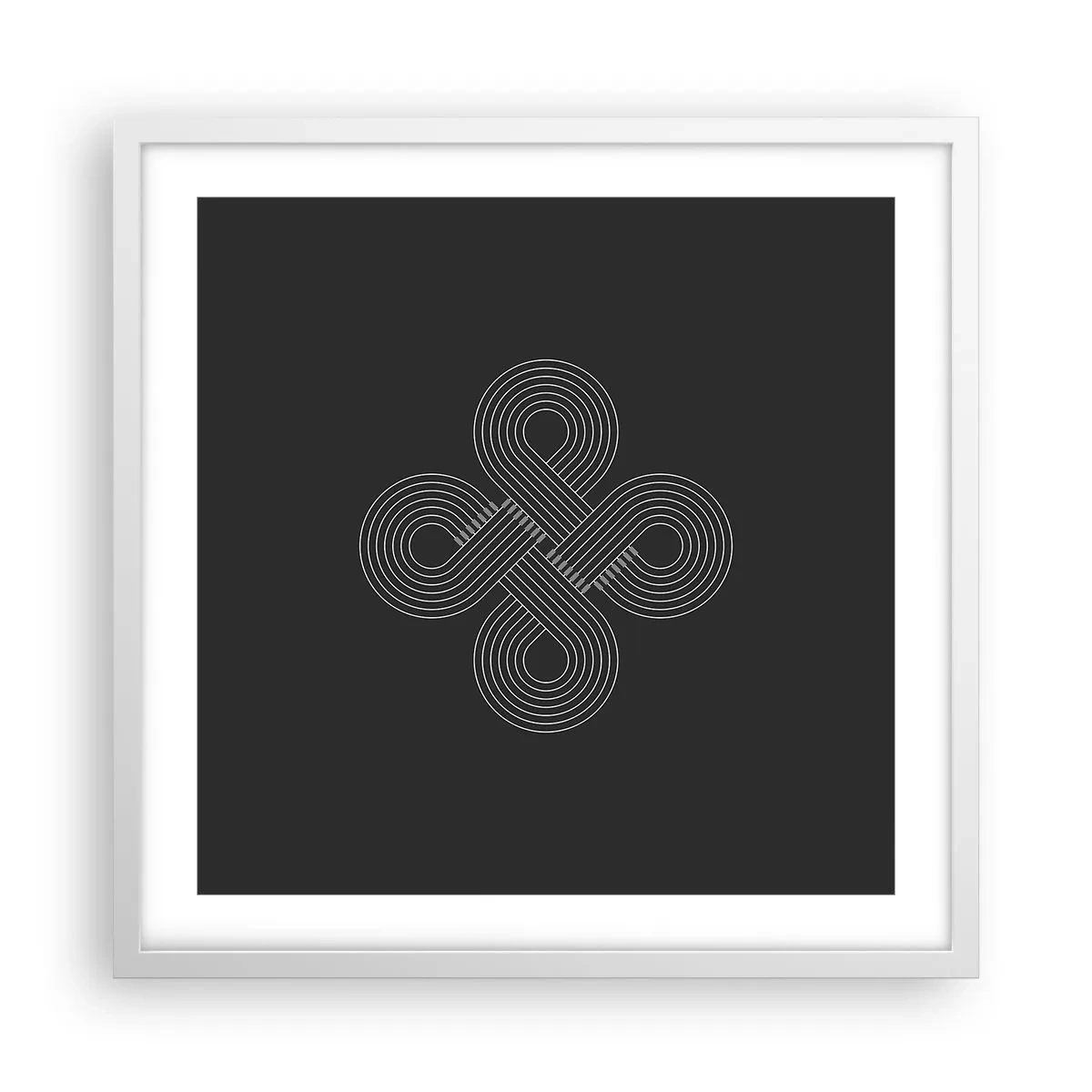 Affiche dans un cadre blanc - Poster - Dans l'âme celtique - 50x50 cm