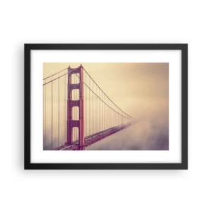 Affiche dans un cadre noir - Poster - Entre ciel et terre - 40x30 cm