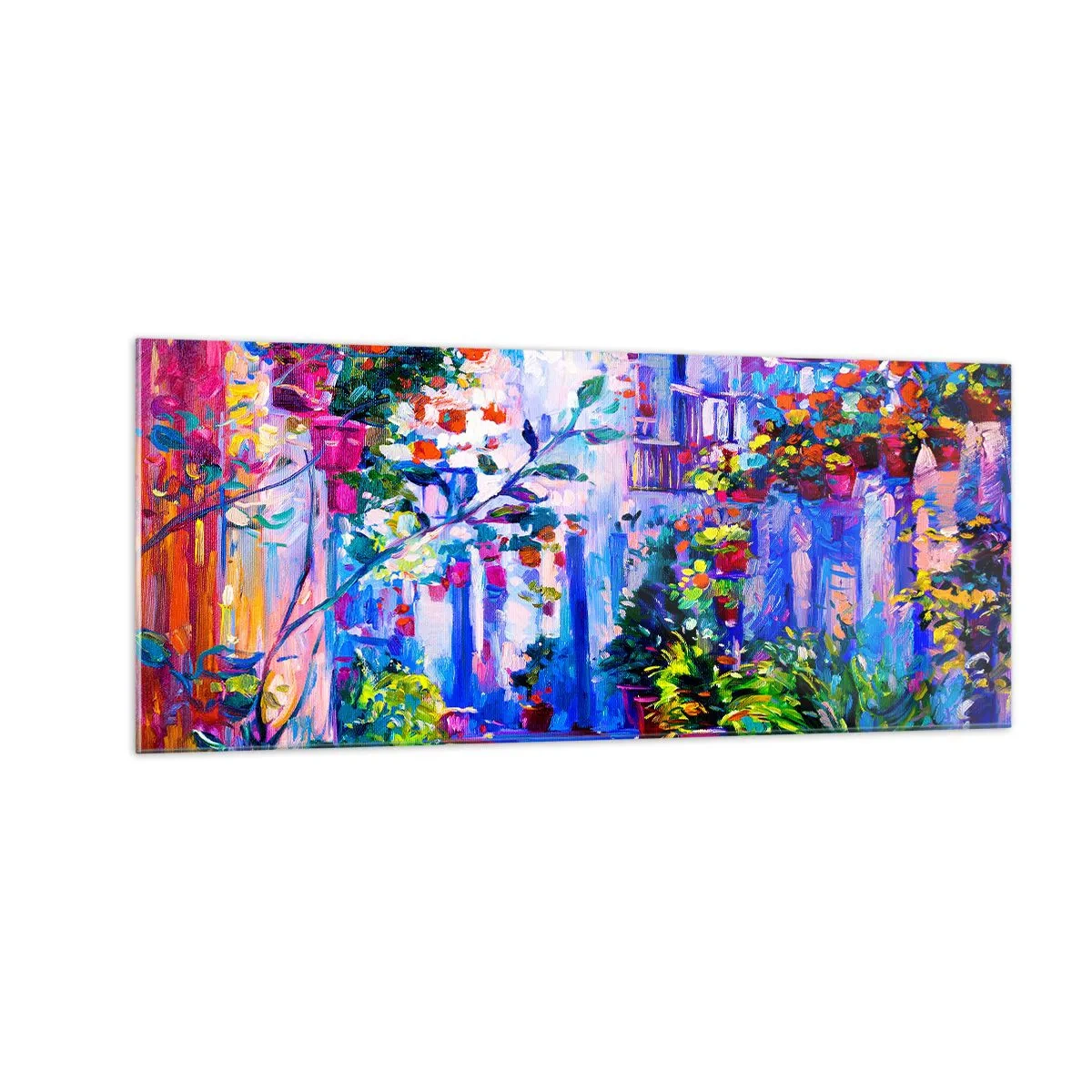 Impression sur verre - Image sur verre - Impression - une rue italienne - 100x40 cm