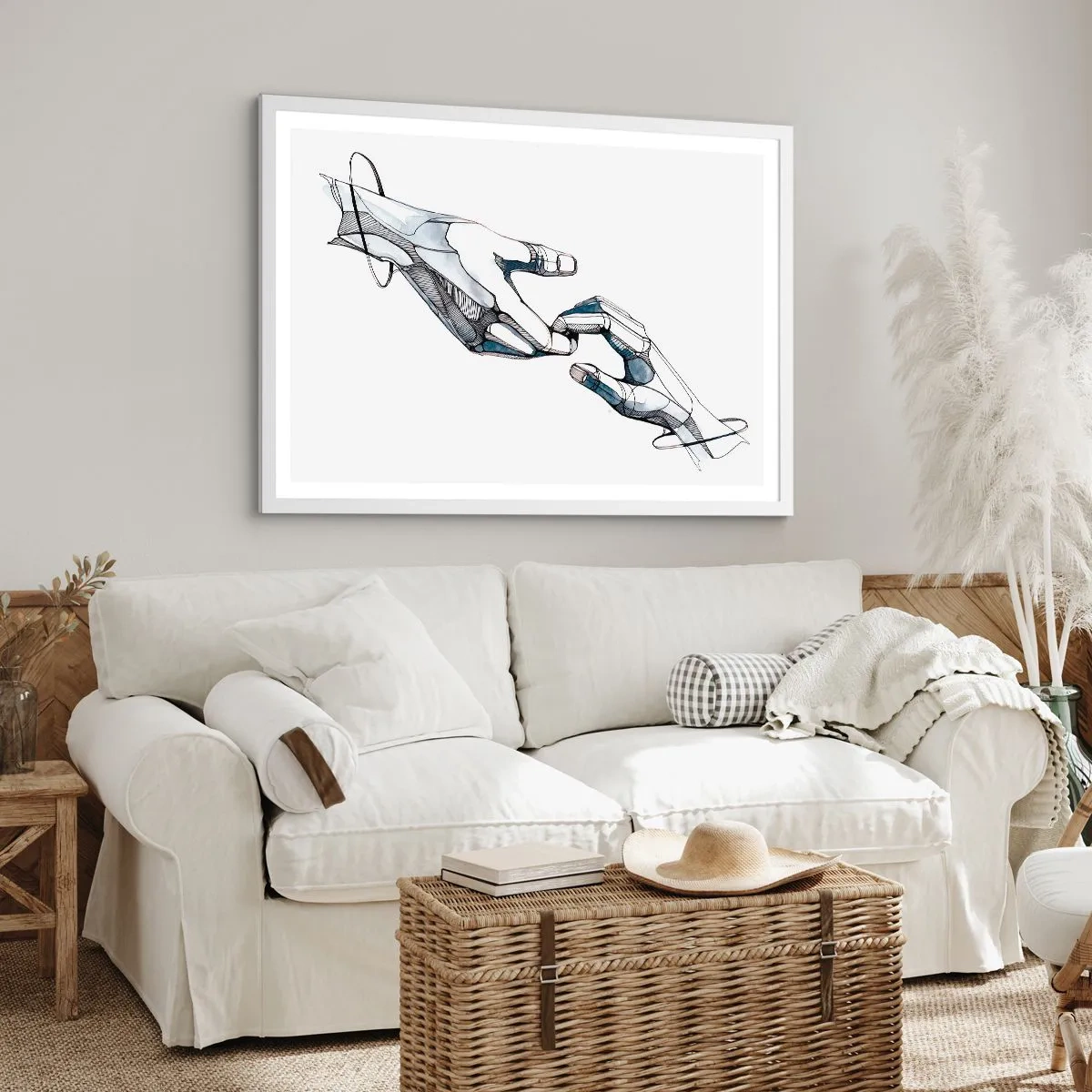 Affiche dans un cadre blanc - Poster - Un bon geste - 70x50 cm