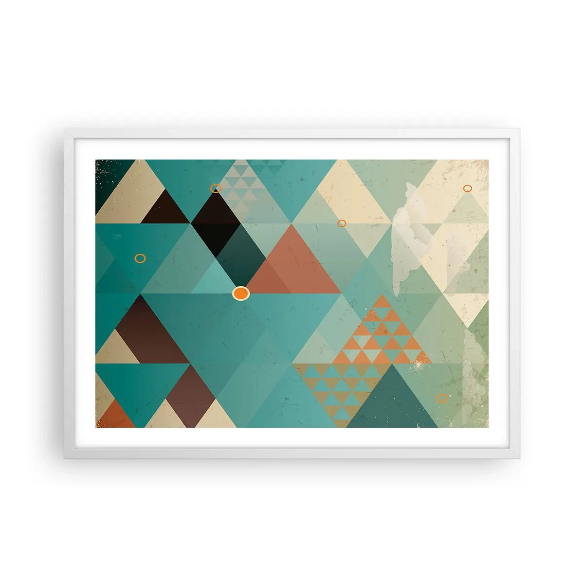 Affiche dans un cadre blanc - Poster - Unité de la multiplicité, multiplicité de l'unité - 70x50 cm