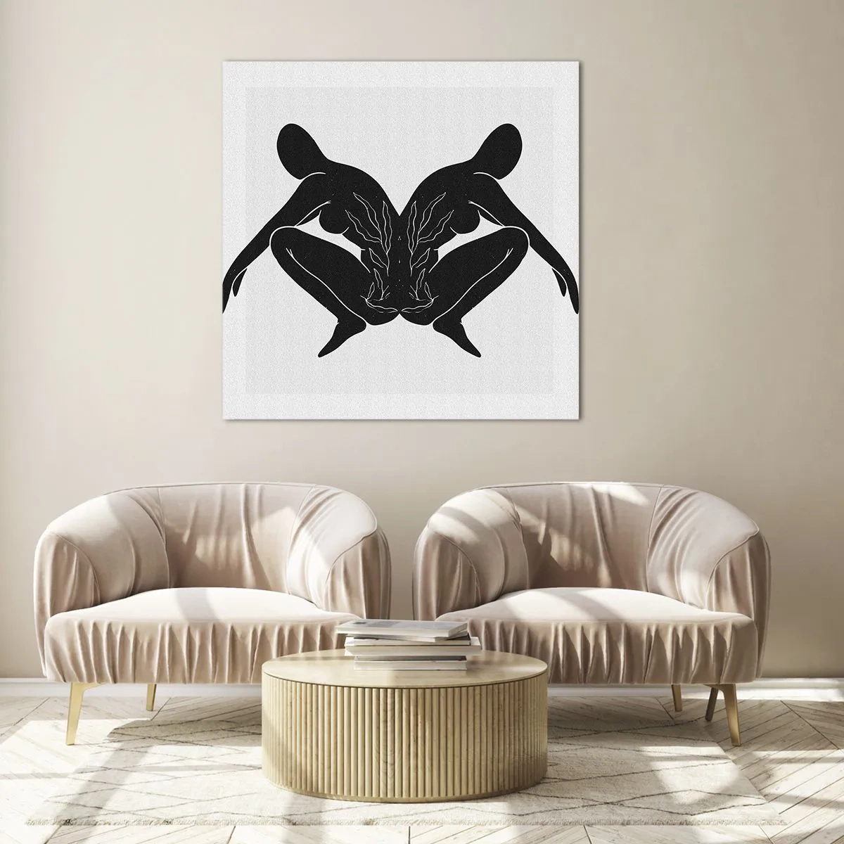 Impression sur verre - Image sur verre - Une âme commune - 40x40 cm