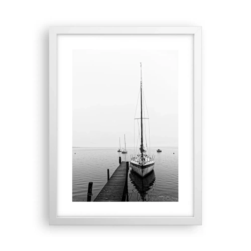 Affiche dans un cadre blanc - Poster - Prêt pour la route - 30x40 cm