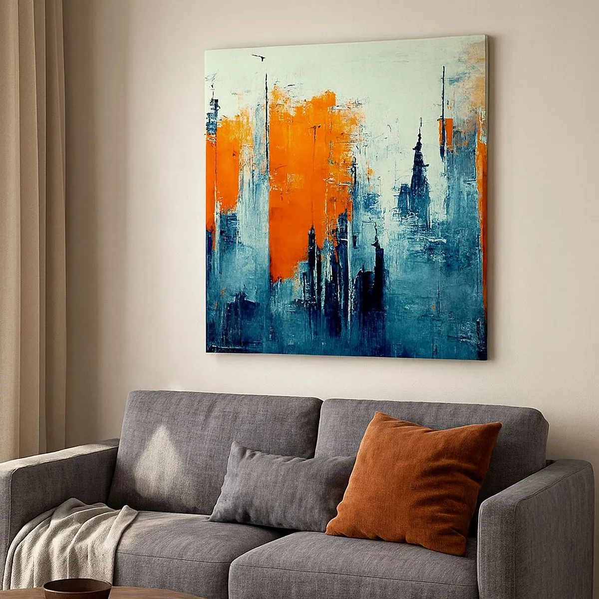 Impression sur toile - Image sur toile - Paysage moderne - 30x30 cm