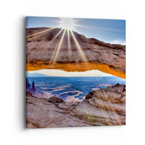 Impression sur toile - Image sur toile - Par la porte rocheuse - 40x40 cm