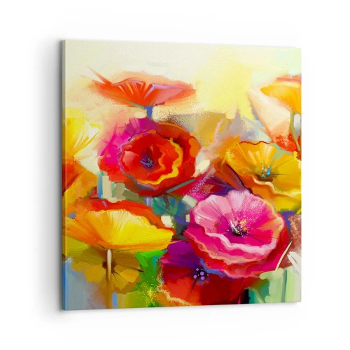 Impression sur toile - Image sur toile - Pas seulement rouge - 60x60 cm
