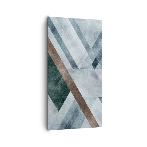 Impression sur toile - Image sur toile - Élégance sophistiquée de la géométrie - 65x120 cm