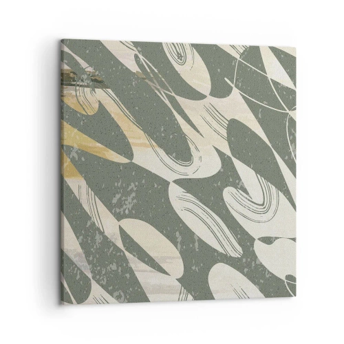 Impression sur toile - Image sur toile - Abstraction rythmique - 50x50 cm