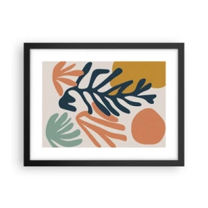 Affiche dans un cadre noir - Poster - Mers de corail - 40x30 cm