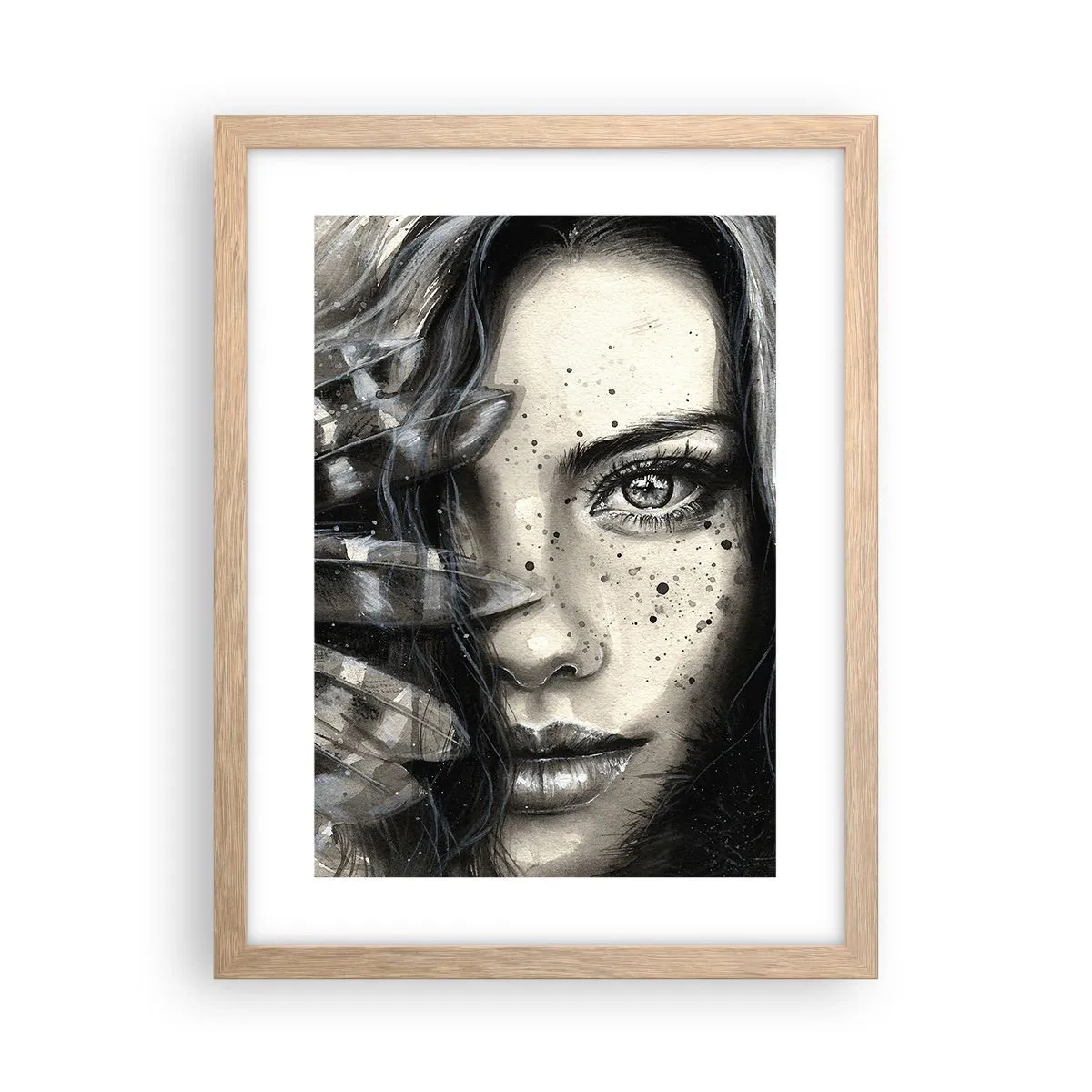 Affiche dans un chêne clair - Poster - Beauté sauvage - 30x40 cm