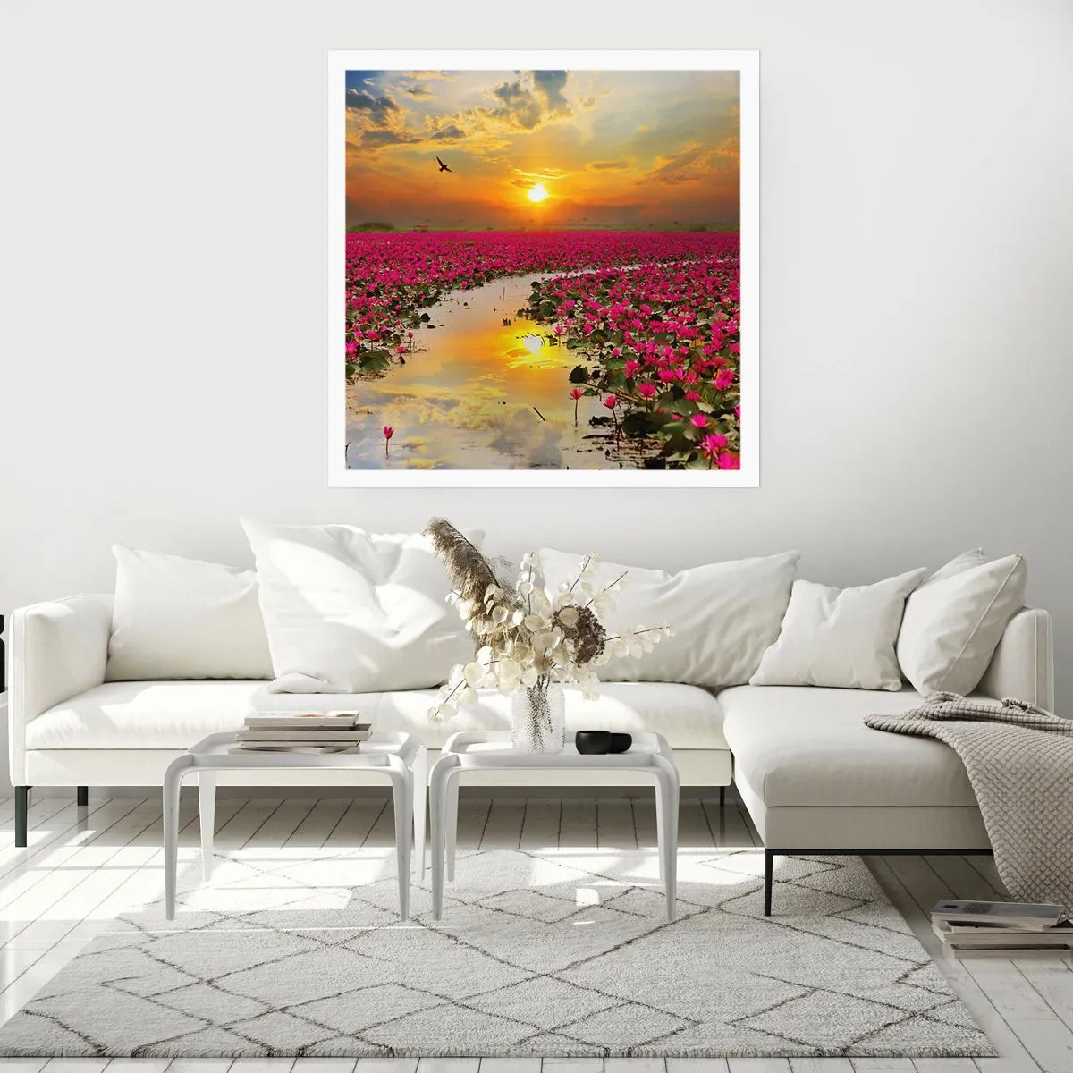 Affiche - Poster - La vie secrète du lac - 60x60 cm