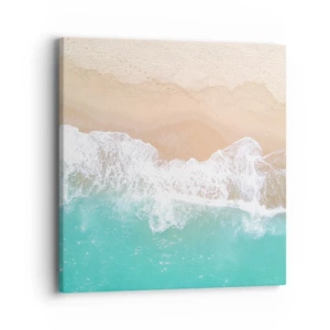 Impression sur toile - Image sur toile - Caresse de l'océan - 40x40 cm