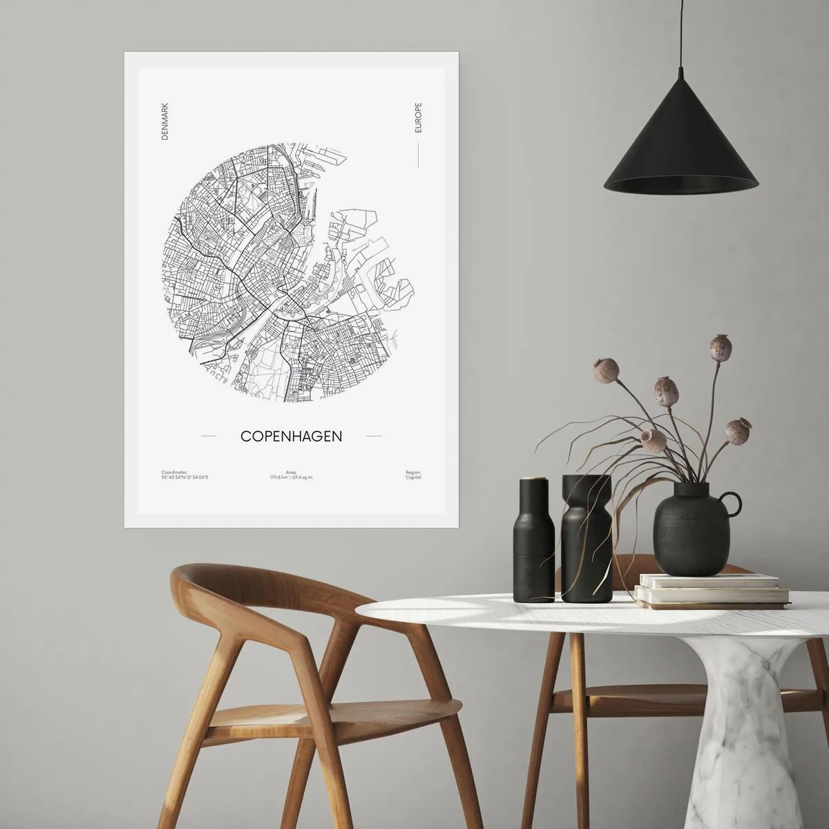 Affiche - Poster - Anatomie de Copenhague - 40x50 cm
