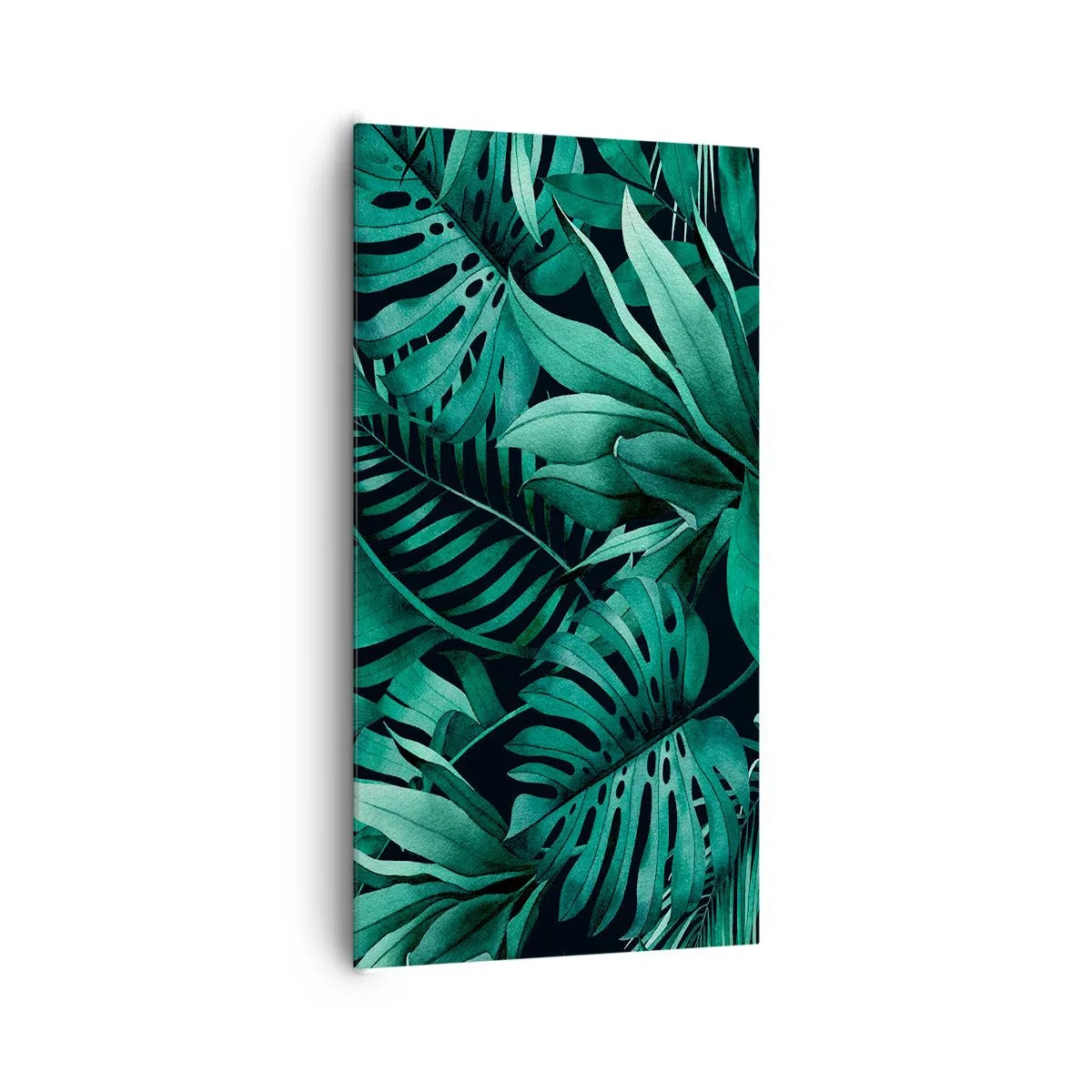Impression sur toile - Image sur toile - Profondeur du vert tropical - 65x120 cm