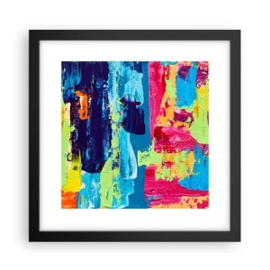 Affiche dans un cadre noir - Poster - La vie est belle! - 30x30 cm