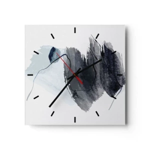 Horloge murale - Pendule murale - Intensité et mouvement - 40x40 cm