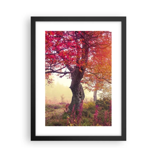 Affiche dans un cadre noir - Poster - Frénésie de floraison - 30x40 cm