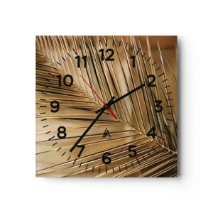 Horloge murale - Pendule murale - Colonnade naturelle - 30x30 cm