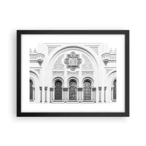 Affiche dans un cadre noir - Poster - À la frontière des cultures - 40x30 cm