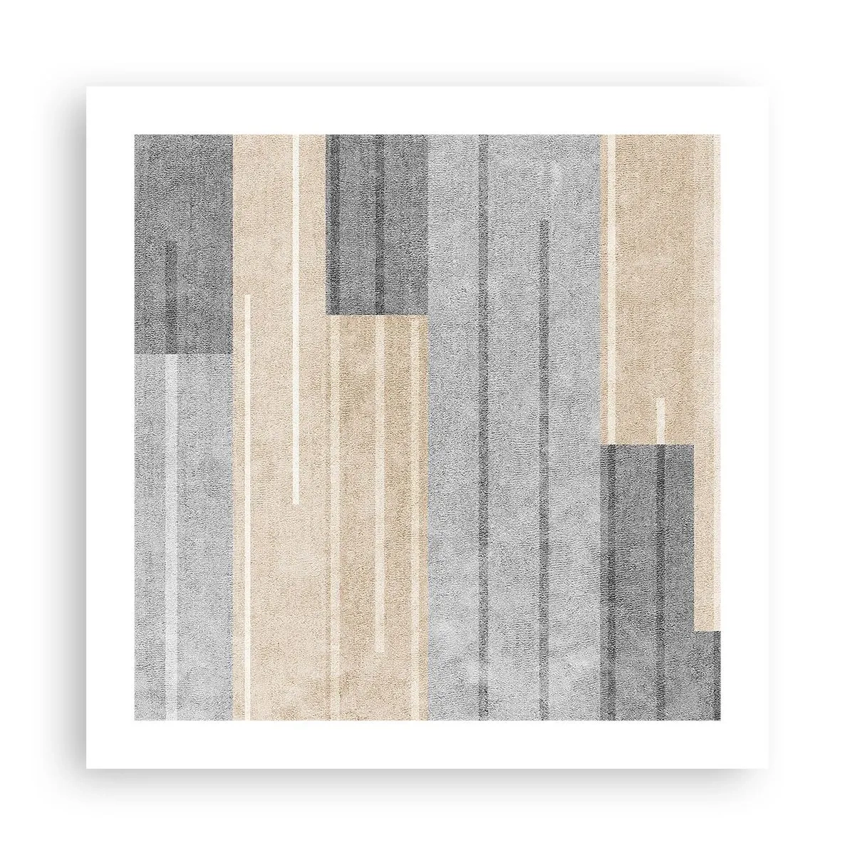 Affiche - Poster - Composition : se tenir droit - 50x50 cm