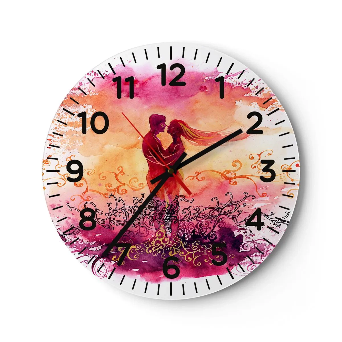 Horloge murale - Pendule murale - Un coeur! Je n'ai pas besoin de beaucoup… - 30x30 cm