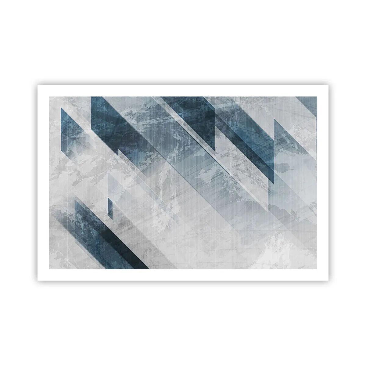 Affiche - Poster - Composition spatiale - mouvement gris - 91x61 cm
