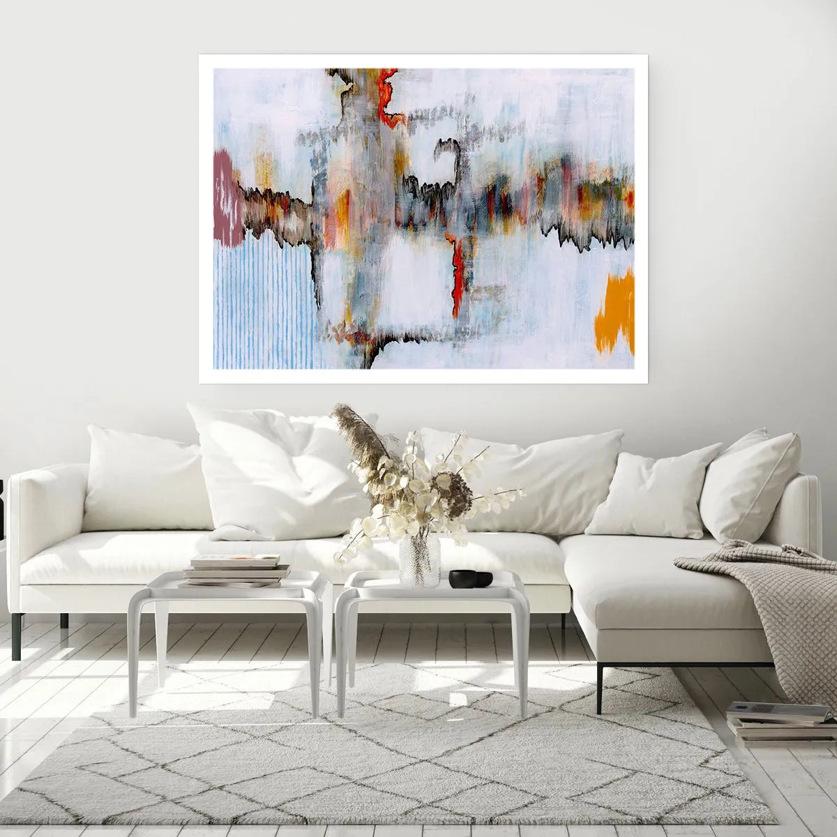 Affiche - Poster - Un bâton sur l'eau - 50x40 cm