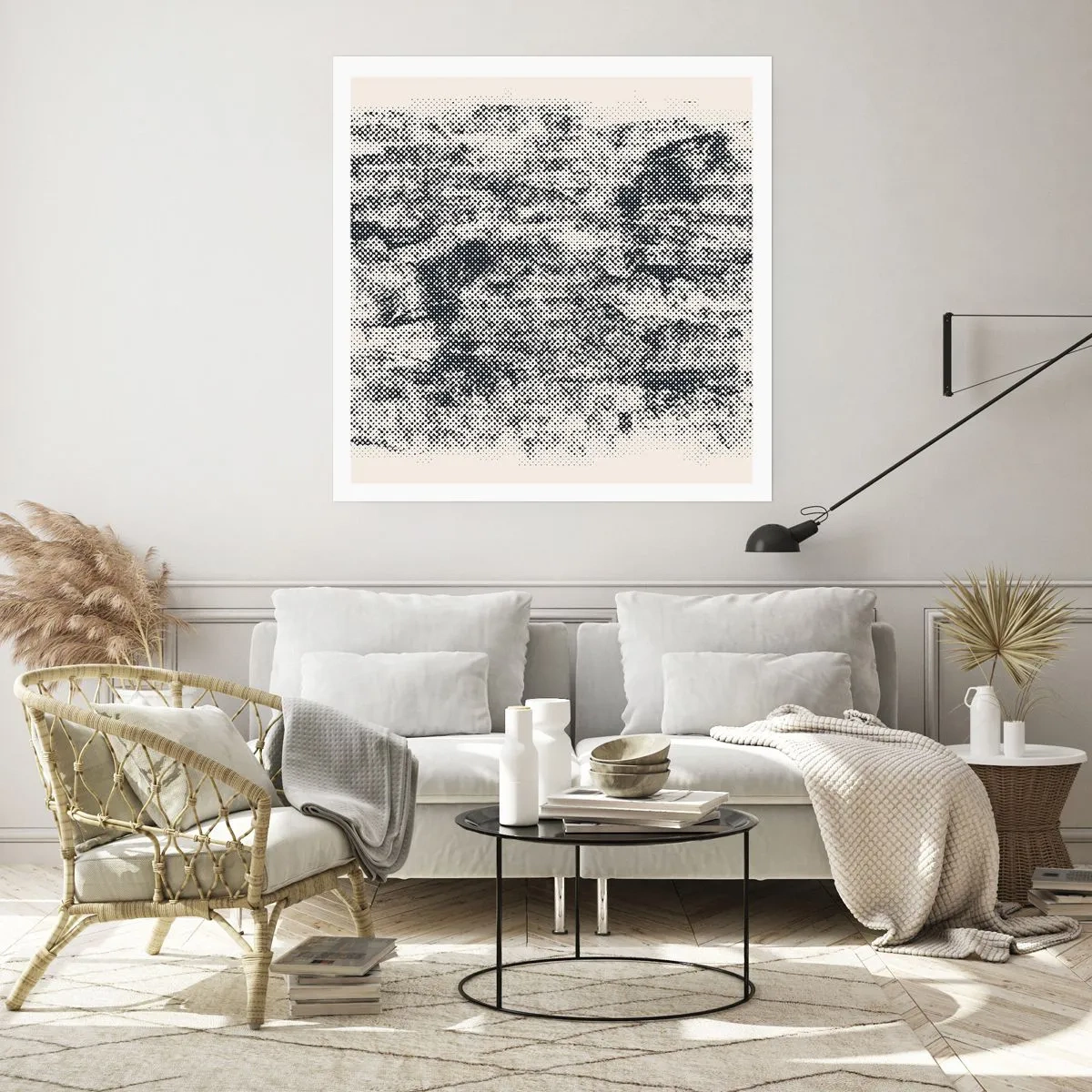 Affiche - Poster - Composition brumeuse - 60x60 cm